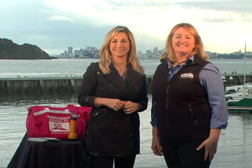 California Living show host Aprilanne Hurley spotlights Captain Maggie's "On Board for Safety" Community Awareness Campaign in World Premiering February 2010  