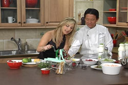 Silverado Resort's Chef Peter Pahk shows Aprilanne how to give everyday veggies a 'sexy edge!"